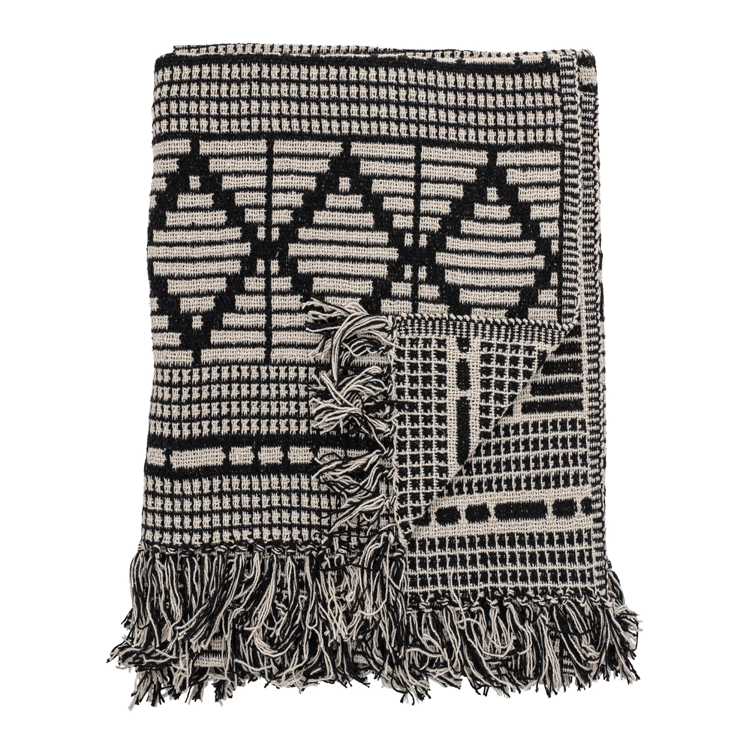 Bloomingville Plaid Gerecycled Katoen 130x160 Cm 3 Bloomingville Plaid Gerecycled Katoen 130x160 Cm