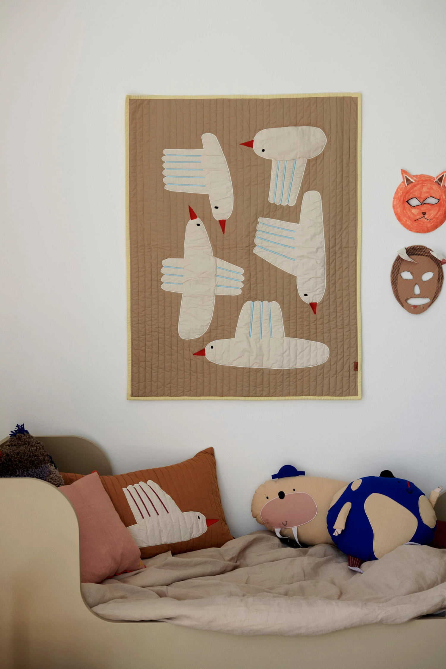 Ferm LIVING Bird Doorgestikte Deken 7 Ferm LIVING Bird Doorgestikte Deken - Afbeelding 5