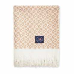 Lexington Striped Structured Recycled Katoenen Plaid 130x170 Cm