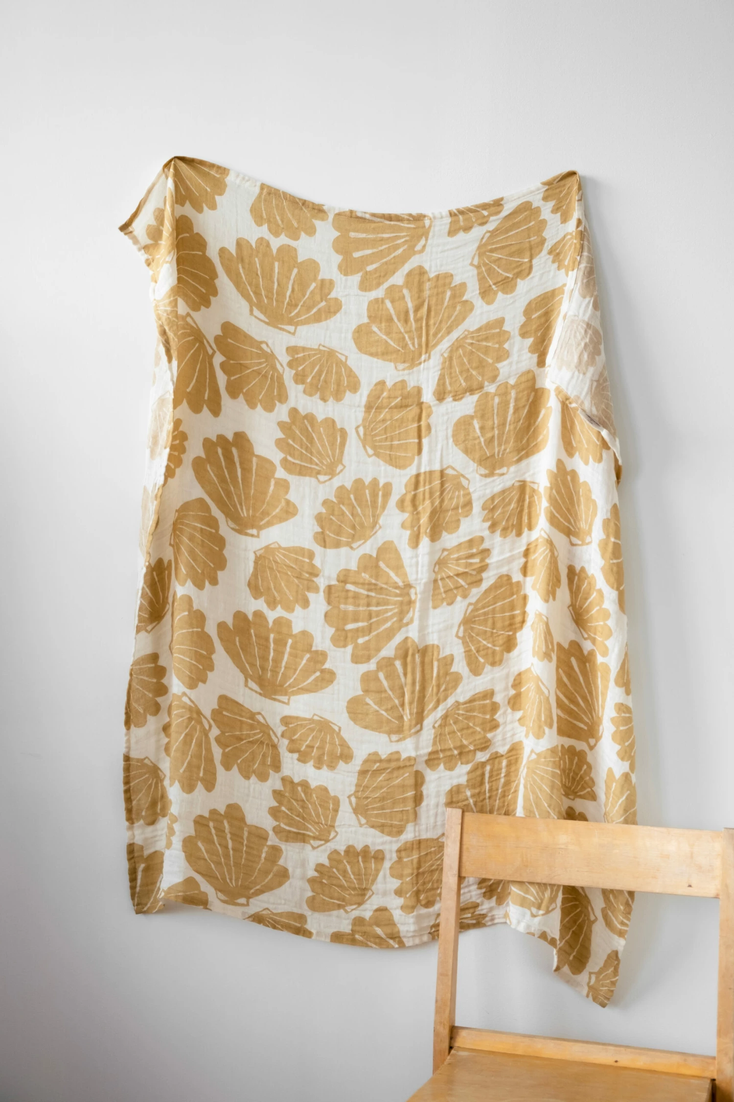 Schelp Mousselinedeken 120x120 Cm 8 Schelp Mousselinedeken 120x120 Cm - Afbeelding 7